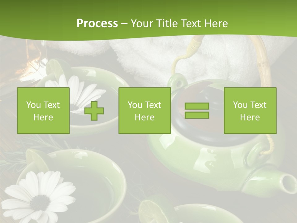 Tea Vegetable Salon PowerPoint Template