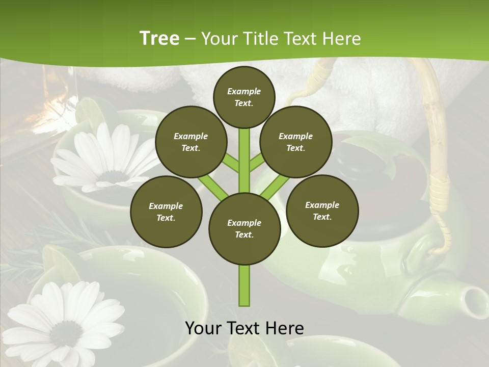 Tea Vegetable Salon PowerPoint Template