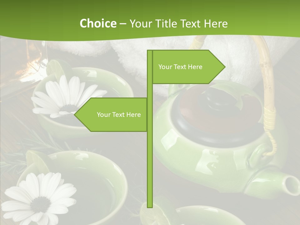 Tea Vegetable Salon PowerPoint Template