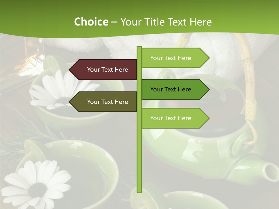 Tea Vegetable Salon PowerPoint Template