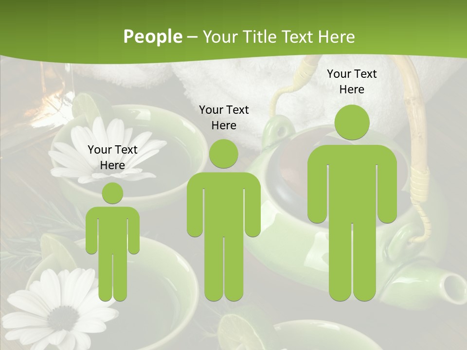 Tea Vegetable Salon PowerPoint Template