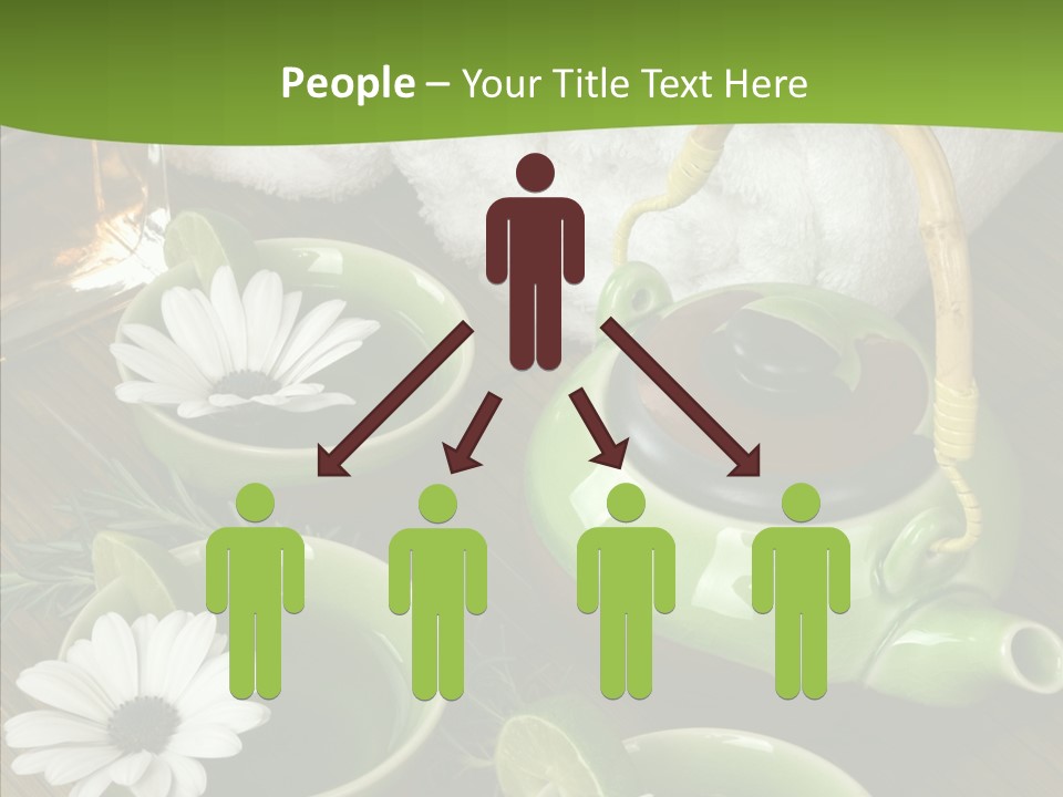 Tea Vegetable Salon PowerPoint Template