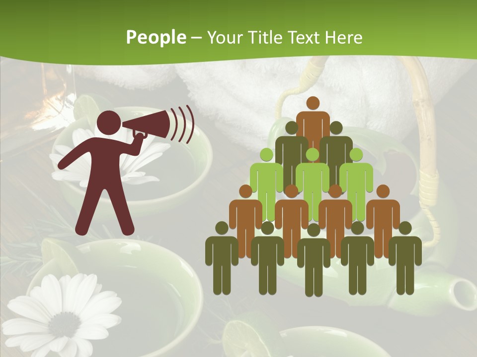 Tea Vegetable Salon PowerPoint Template