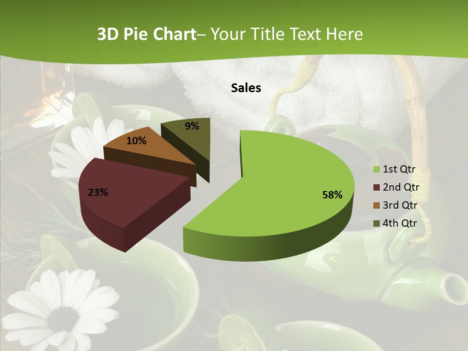 Tea Vegetable Salon PowerPoint Template
