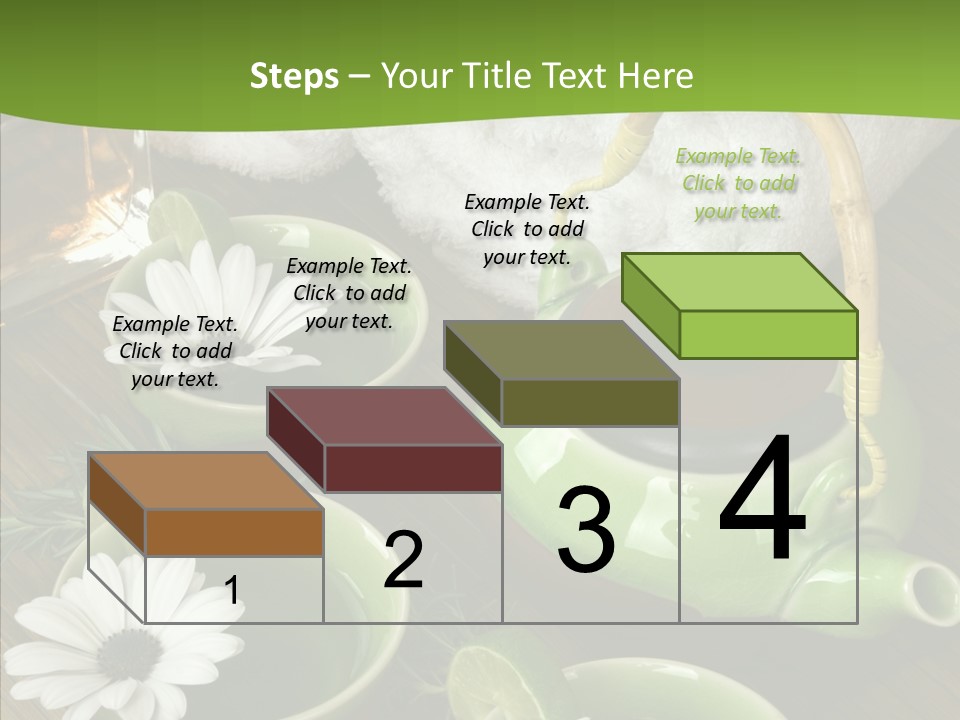 Tea Vegetable Salon PowerPoint Template