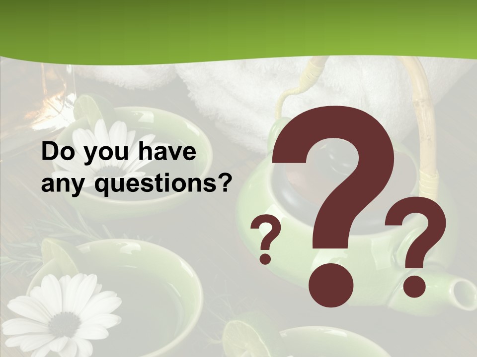 Tea Vegetable Salon PowerPoint Template