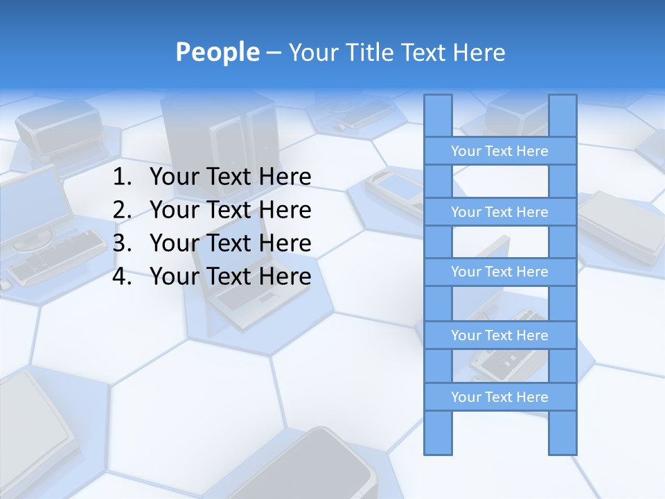 Happy Character Together PowerPoint Template