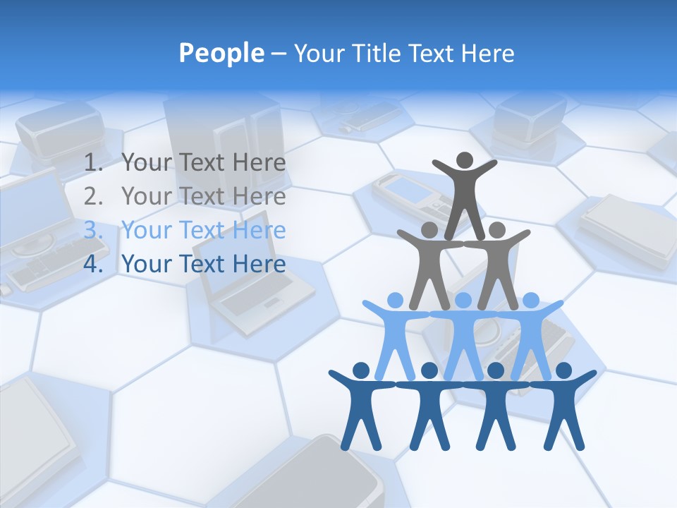 Happy Character Together PowerPoint Template