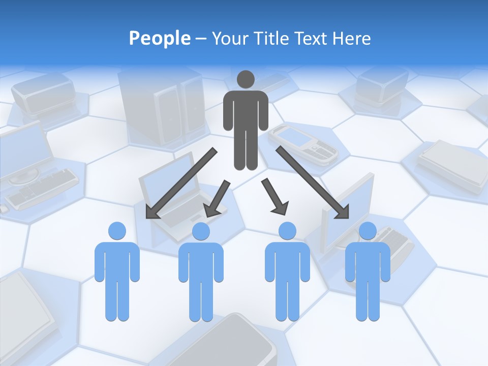 Happy Character Together PowerPoint Template