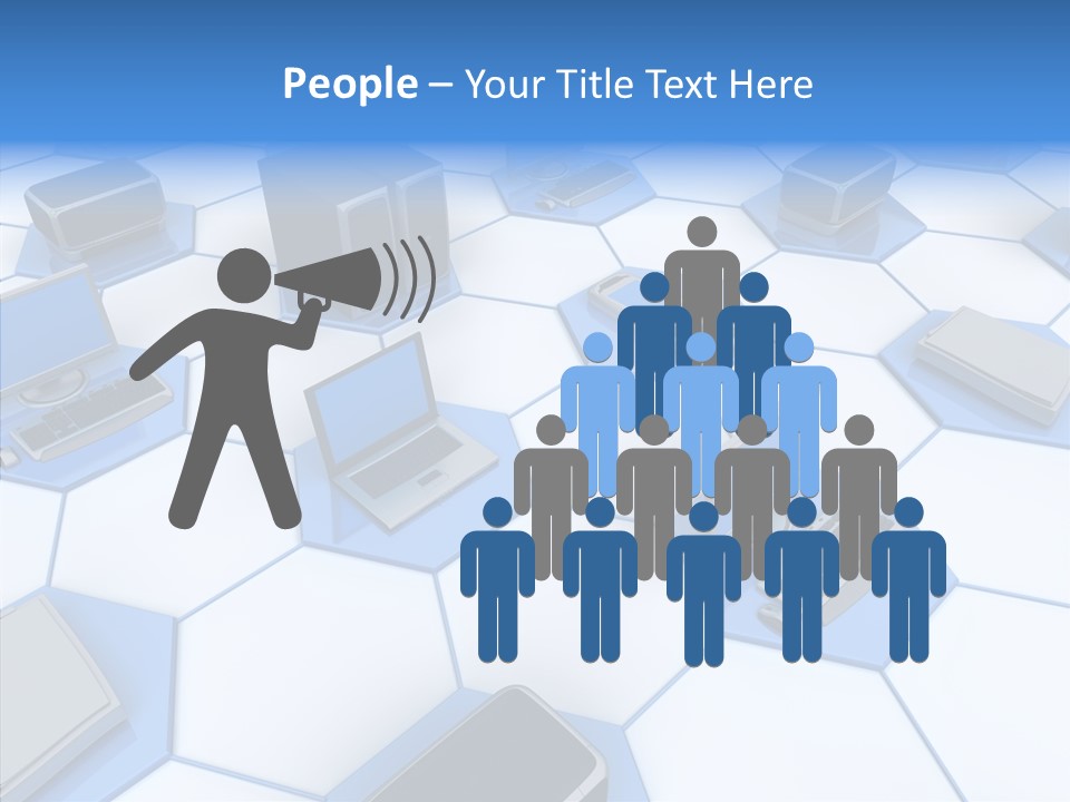 Happy Character Together PowerPoint Template