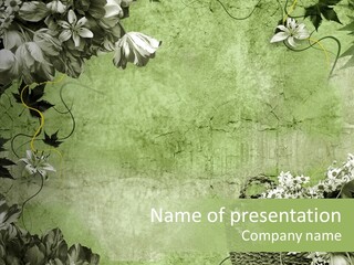 White Black Spring PowerPoint Template