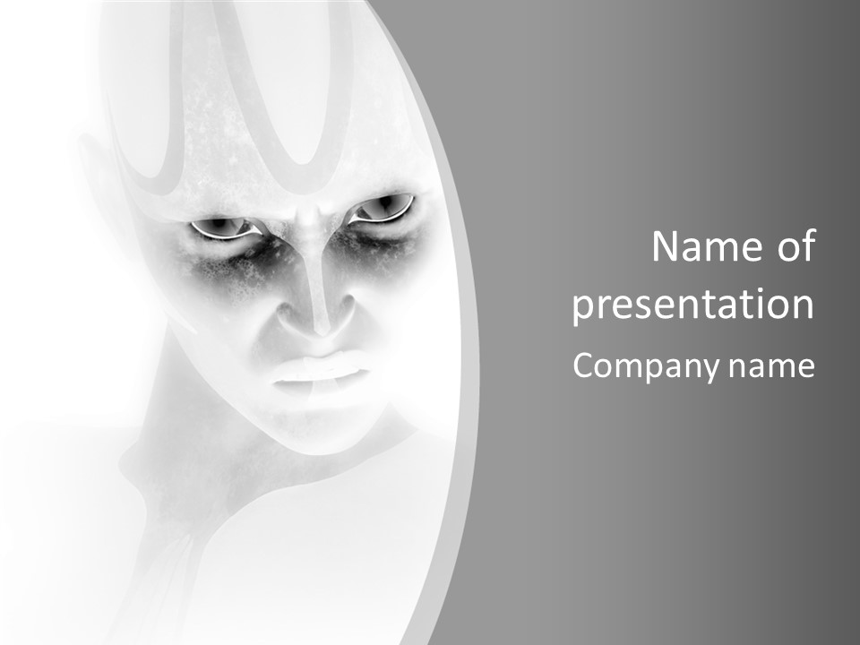 Super Hero Attractive Villian PowerPoint Template