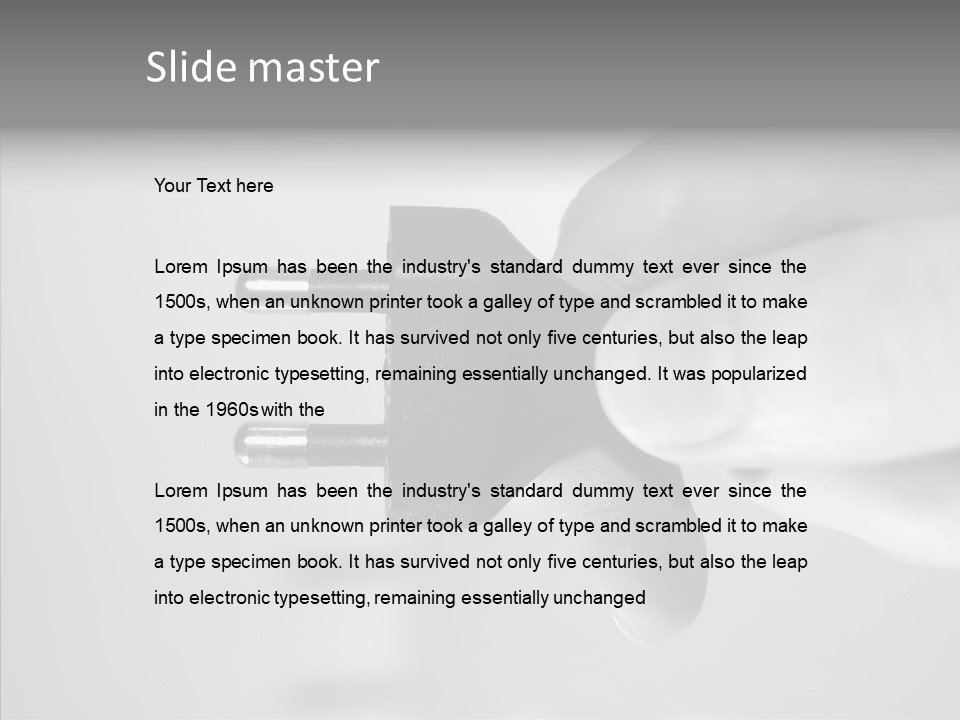Electricity Activate Wave PowerPoint Template