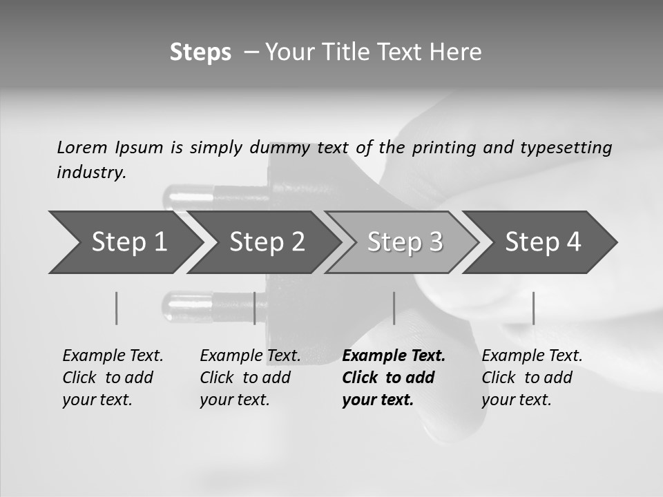 Electricity Activate Wave PowerPoint Template