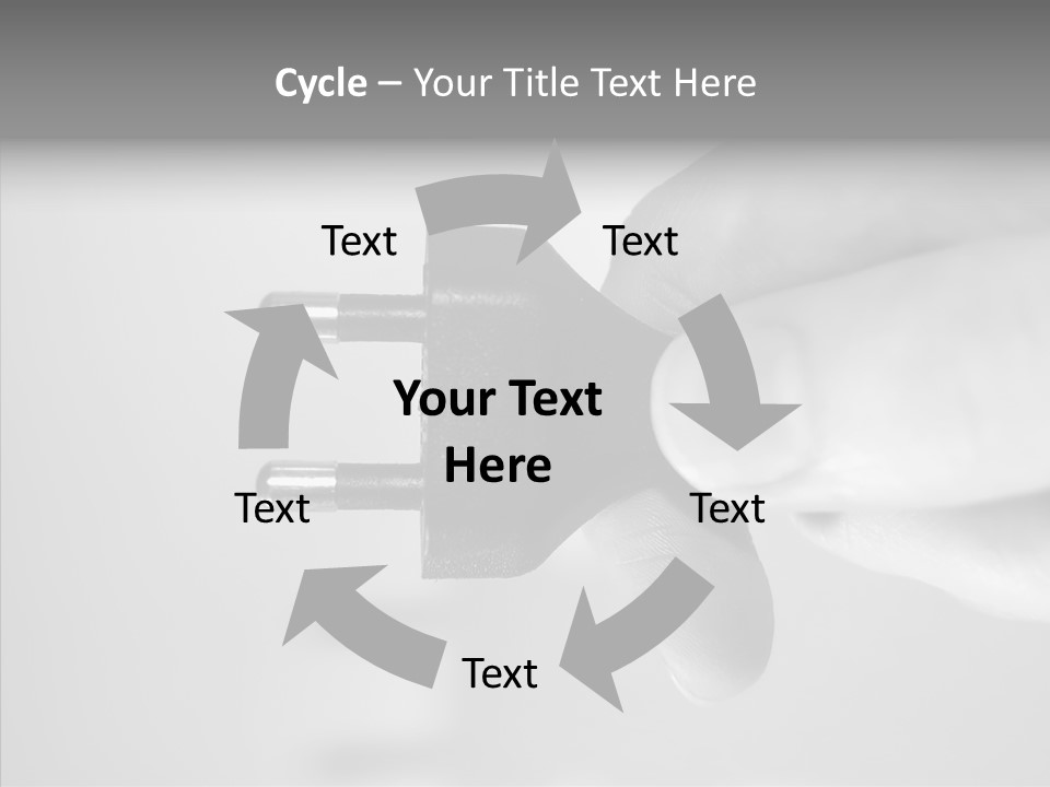 Electricity Activate Wave PowerPoint Template