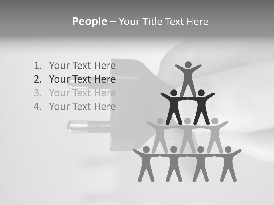 Electricity Activate Wave PowerPoint Template