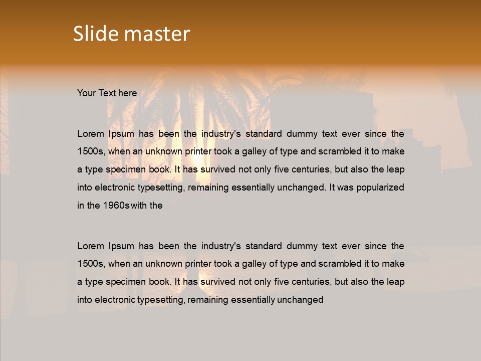 Nature Lake Park PowerPoint Template