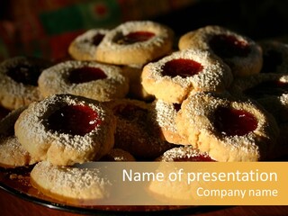 Baked Christmas Food PowerPoint Template