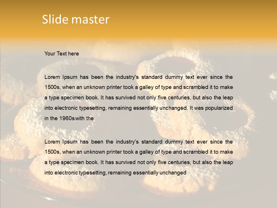 Baked Christmas Food PowerPoint Template