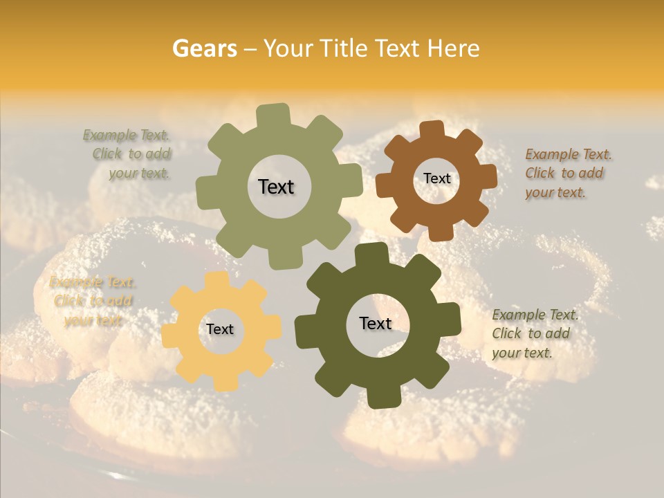 Baked Christmas Food PowerPoint Template