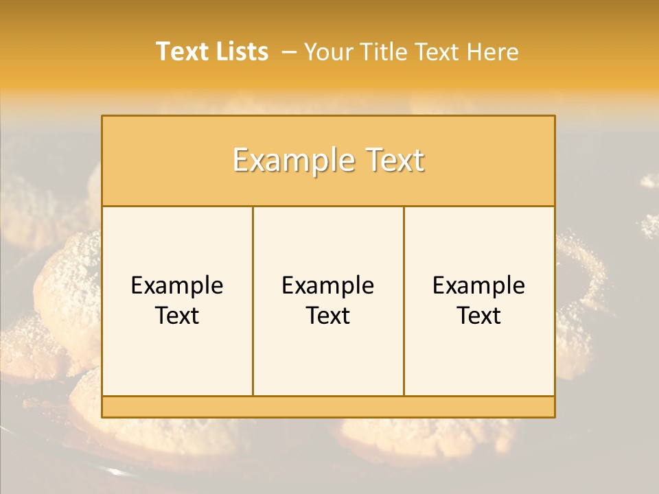 Baked Christmas Food PowerPoint Template