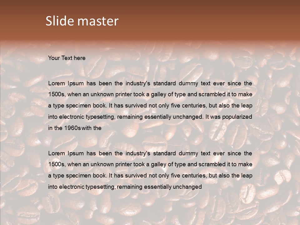 Grind Coffee Cappuccino PowerPoint Template