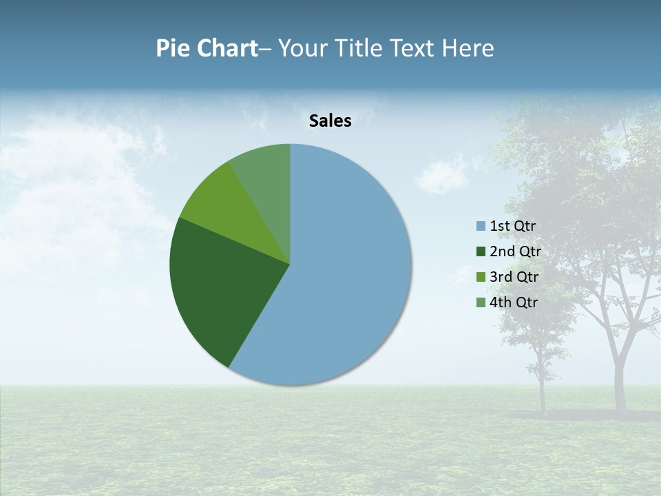 Cloudscape Illustrated Blue PowerPoint Template