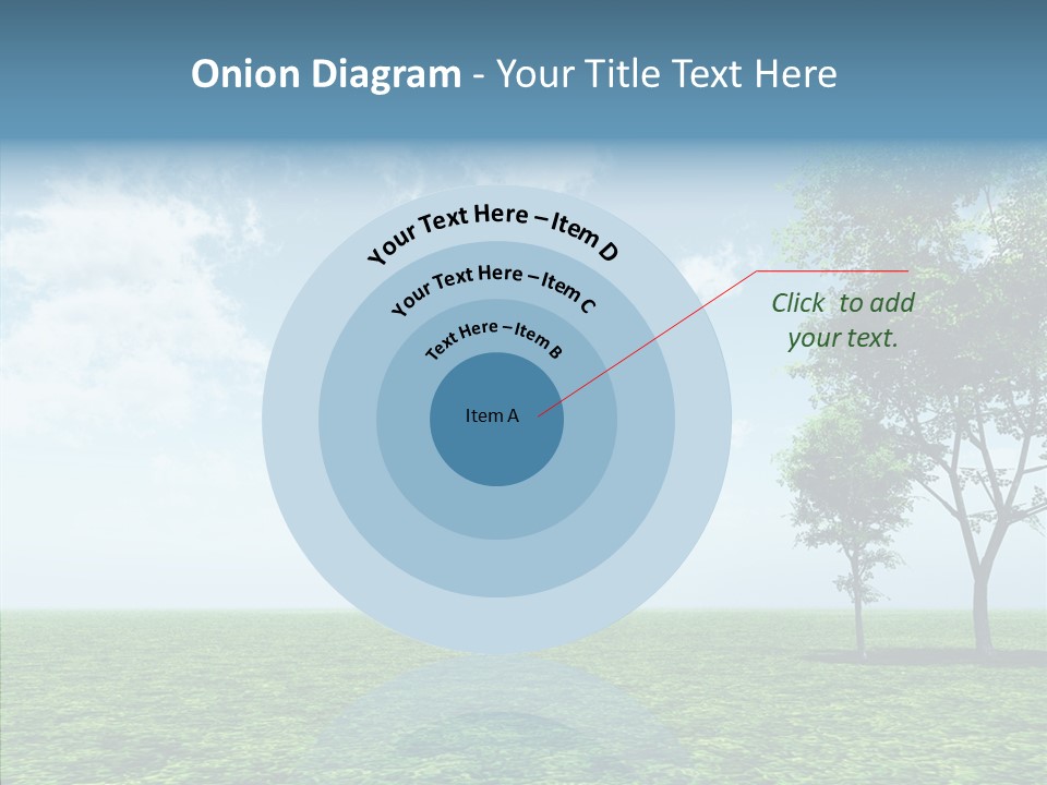 Cloudscape Illustrated Blue PowerPoint Template