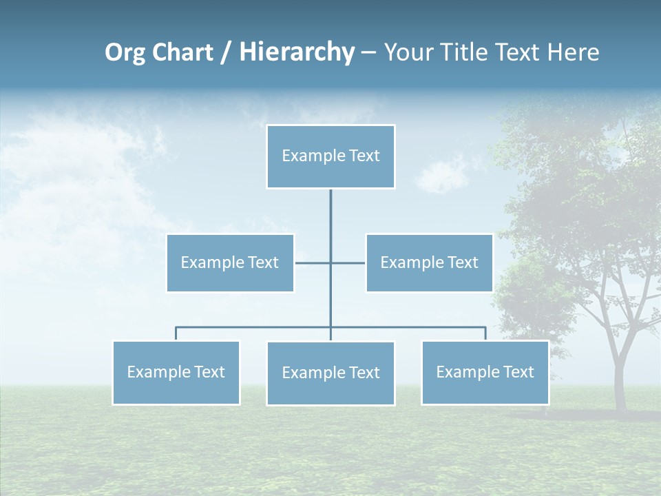 Cloudscape Illustrated Blue PowerPoint Template