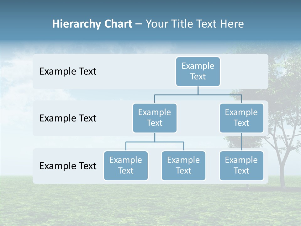 Cloudscape Illustrated Blue PowerPoint Template