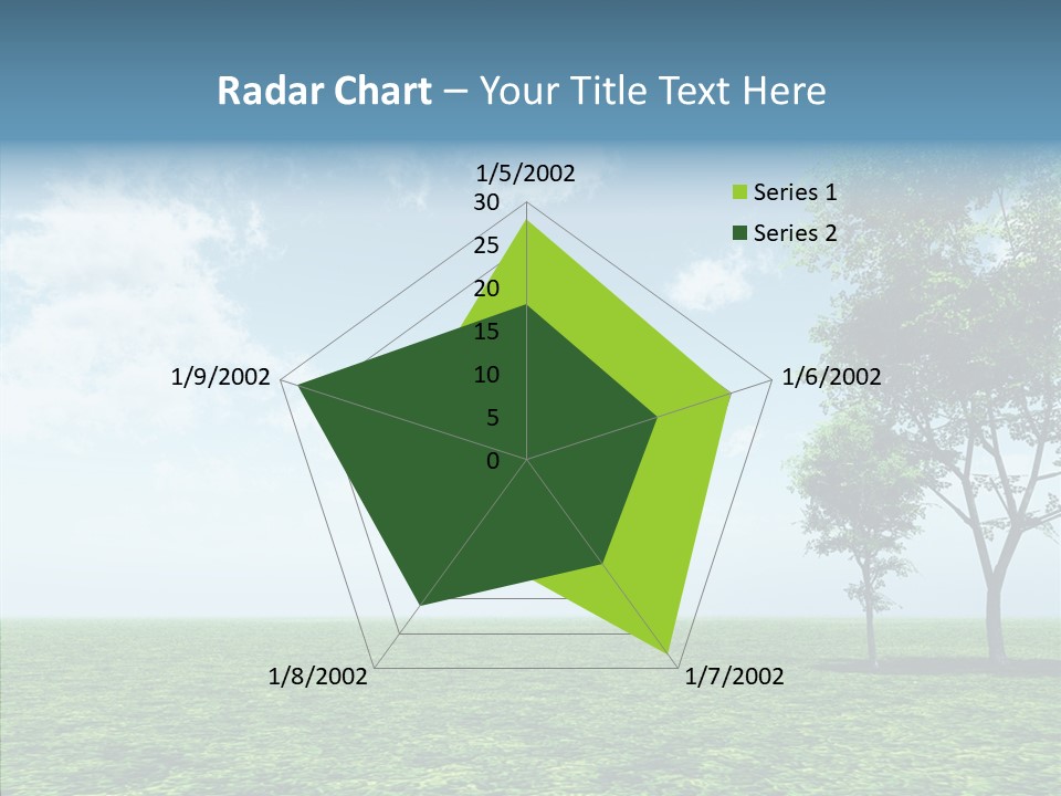 Cloudscape Illustrated Blue PowerPoint Template