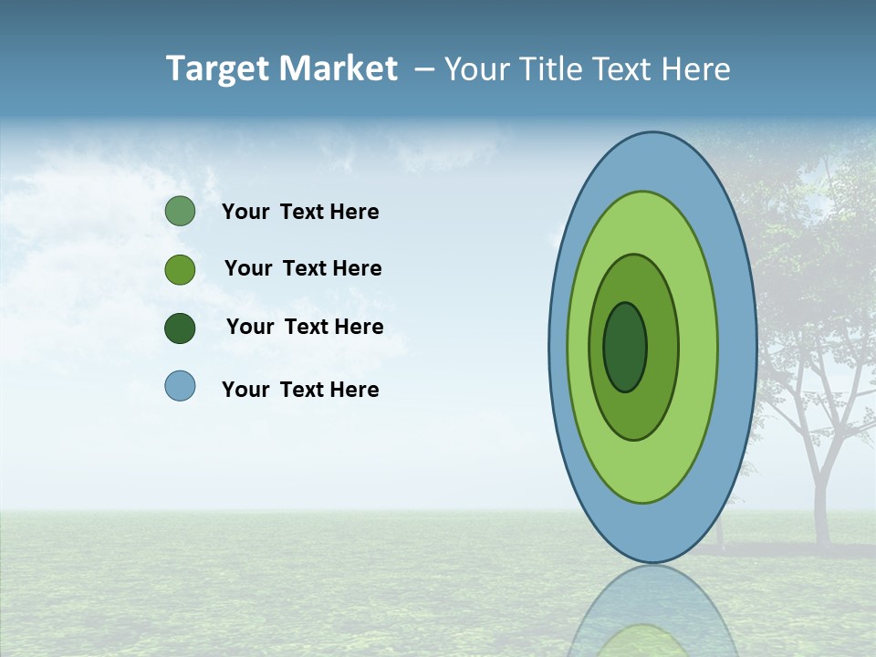 Cloudscape Illustrated Blue PowerPoint Template