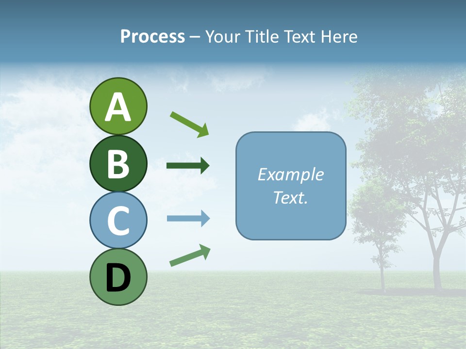 Cloudscape Illustrated Blue PowerPoint Template