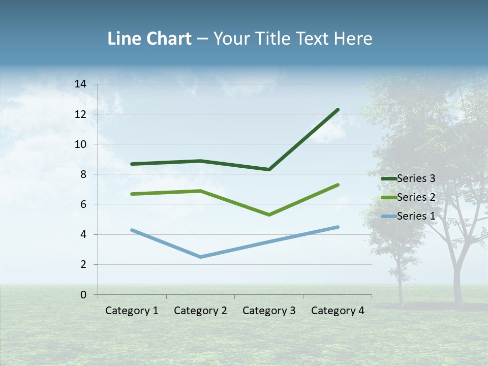 Cloudscape Illustrated Blue PowerPoint Template