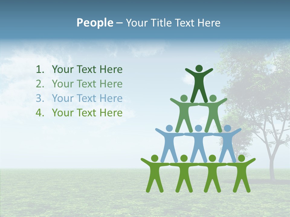 Cloudscape Illustrated Blue PowerPoint Template