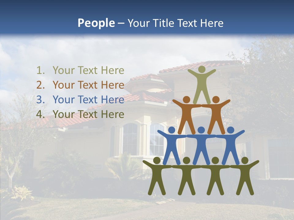 Room Figure Human PowerPoint Template