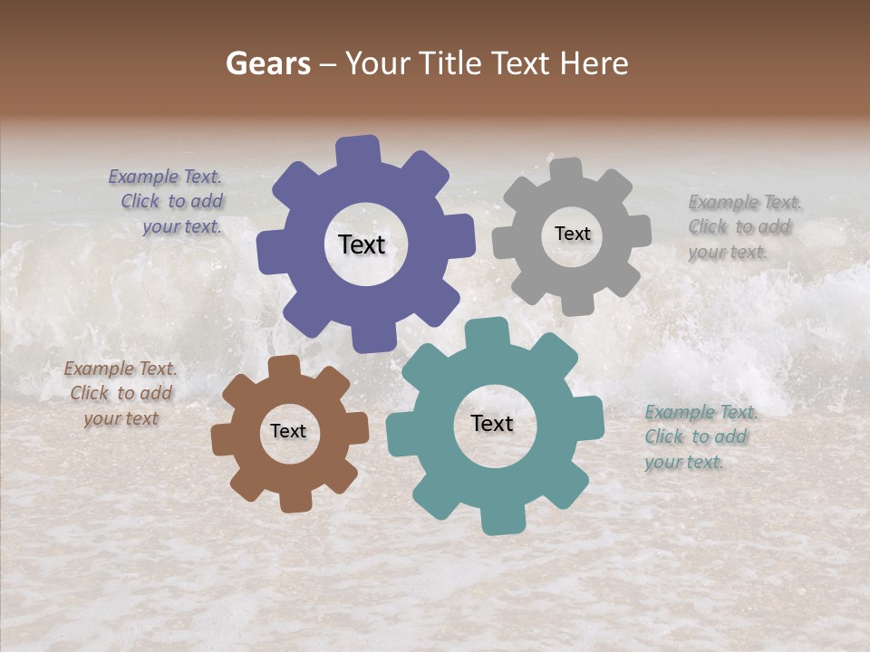 Group Room Figure PowerPoint Template