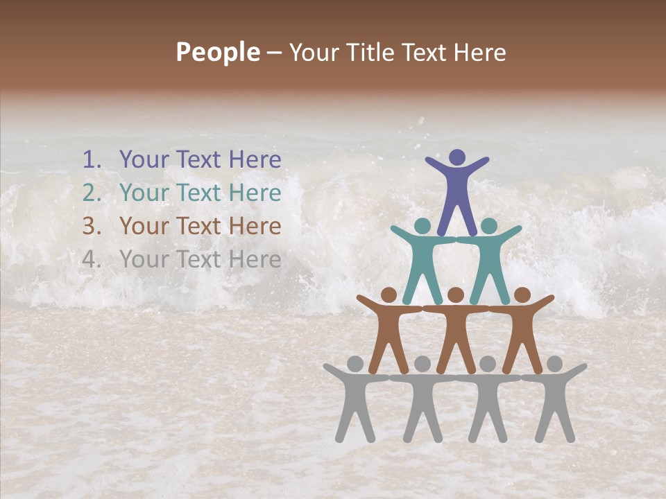Group Room Figure PowerPoint Template