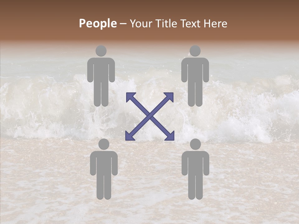 Group Room Figure PowerPoint Template