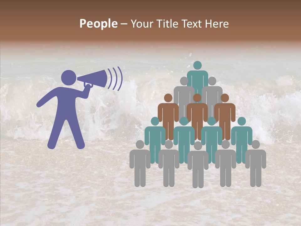 Group Room Figure PowerPoint Template