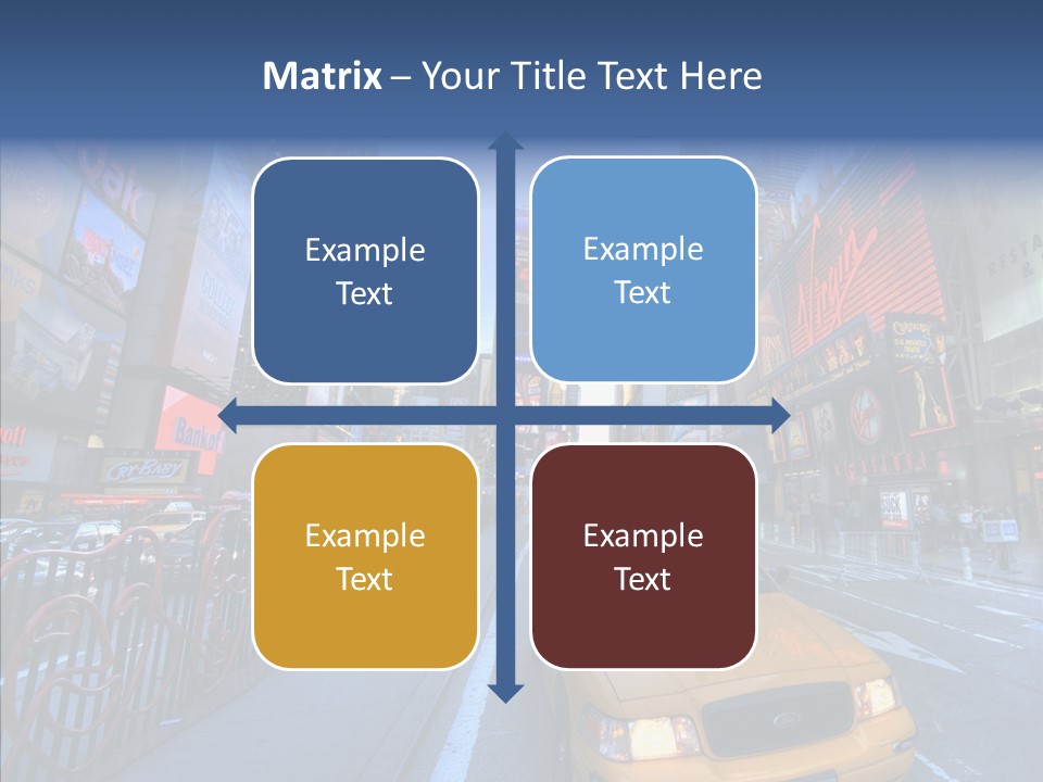 Subway Bus Road PowerPoint Template