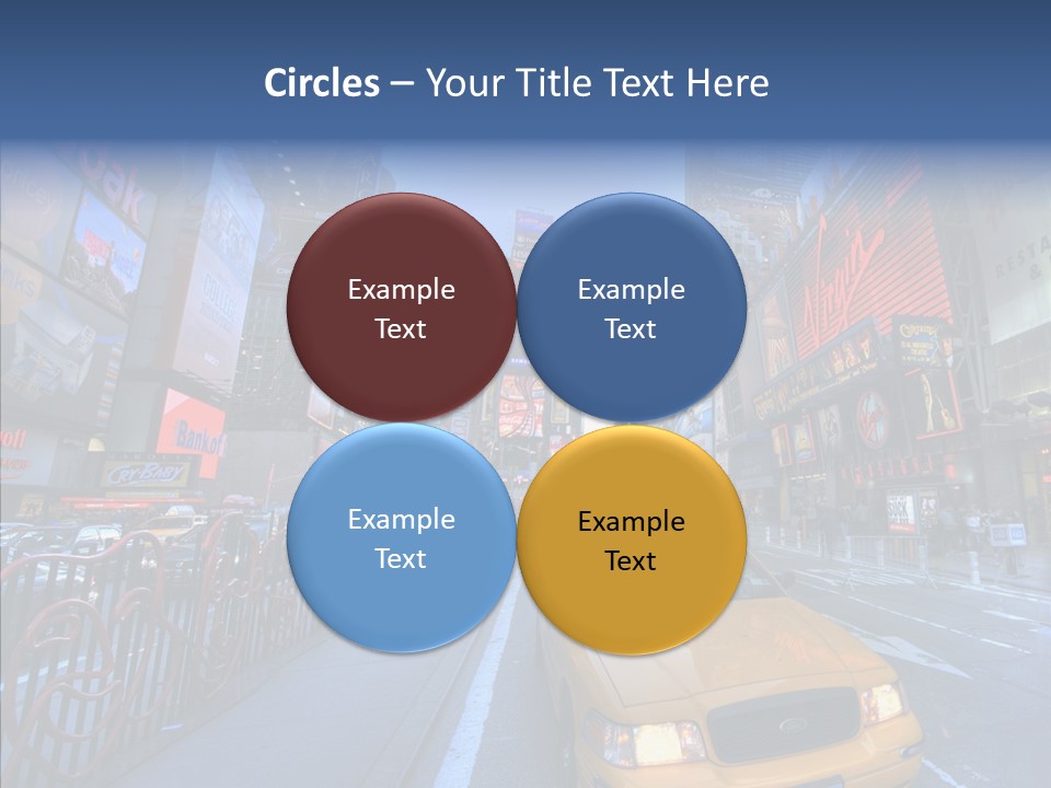 Subway Bus Road PowerPoint Template