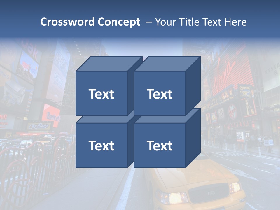 Subway Bus Road PowerPoint Template