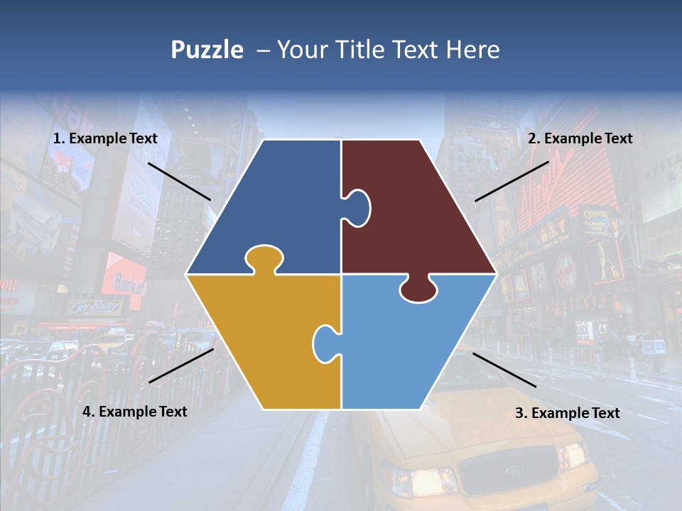Subway Bus Road PowerPoint Template