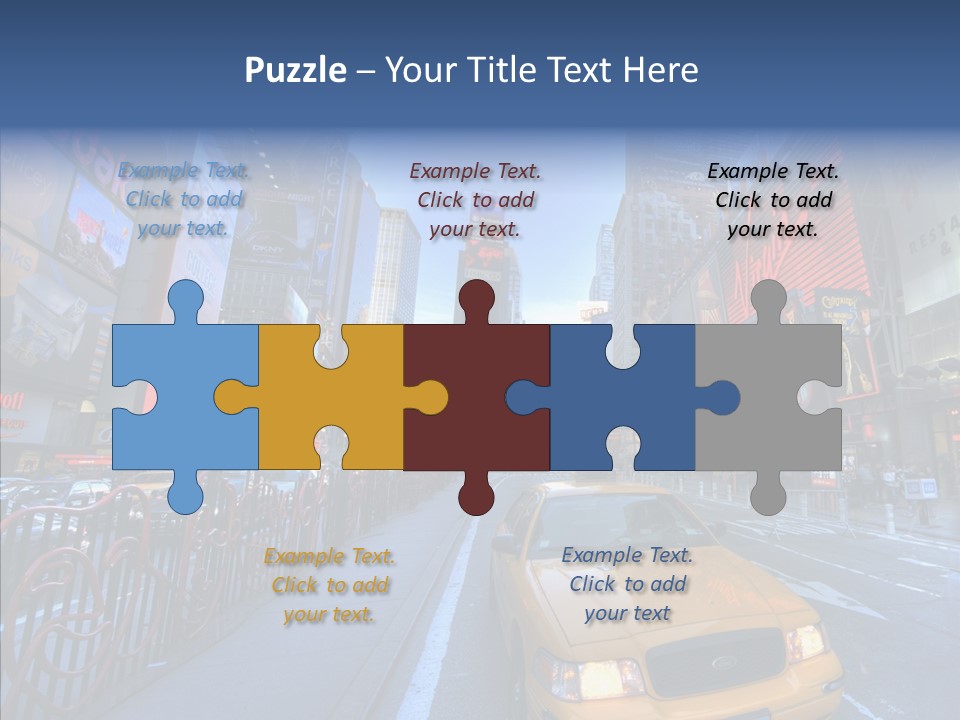 Subway Bus Road PowerPoint Template