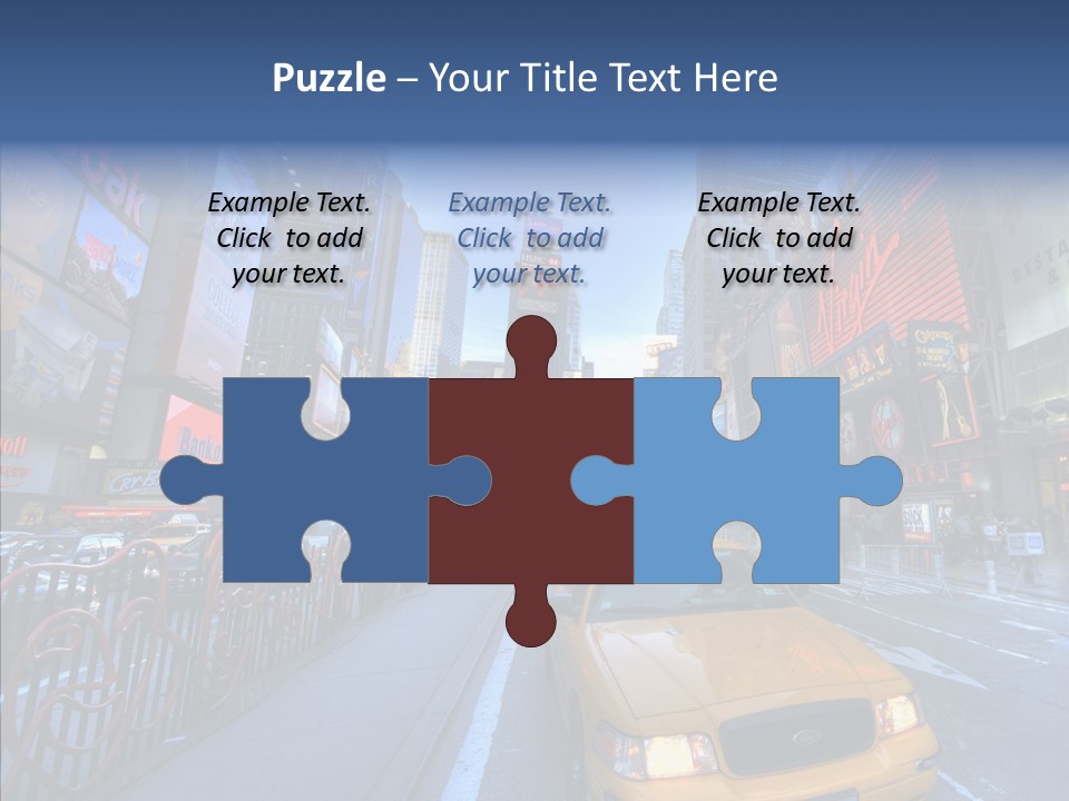 Subway Bus Road PowerPoint Template