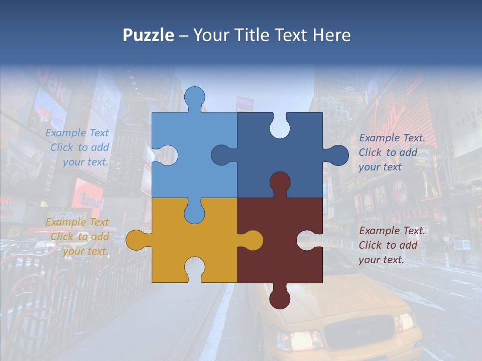 Subway Bus Road PowerPoint Template