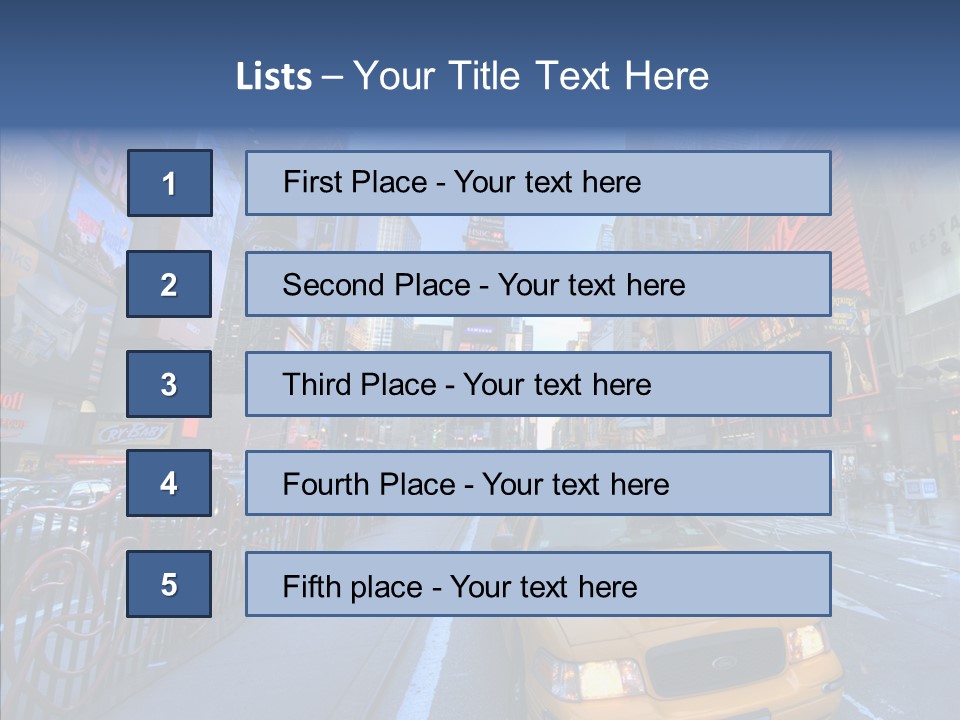 Subway Bus Road PowerPoint Template
