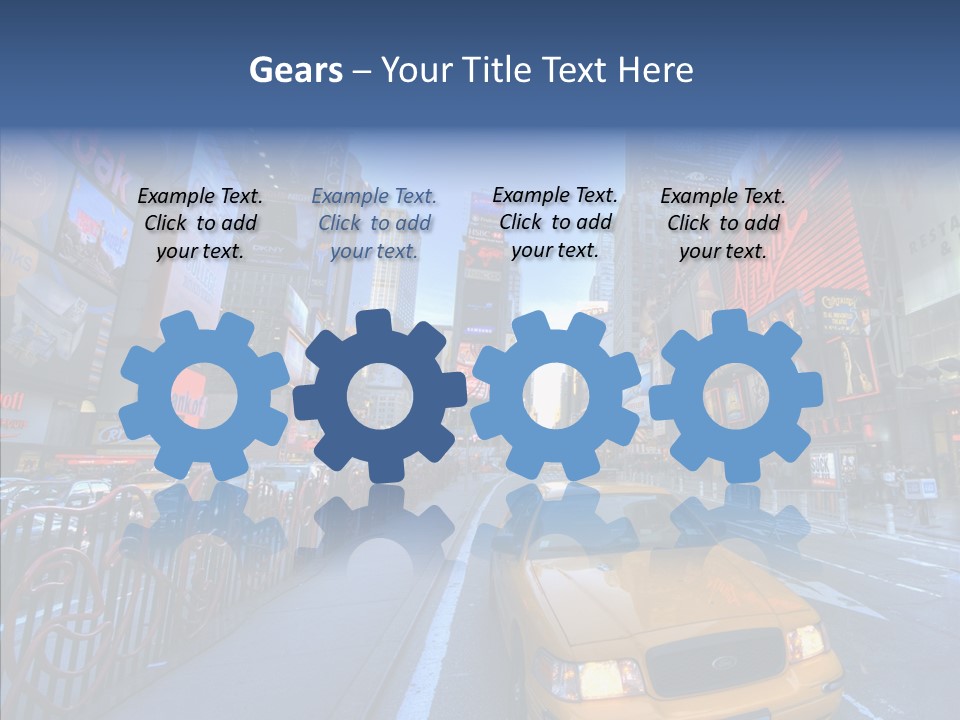 Subway Bus Road PowerPoint Template