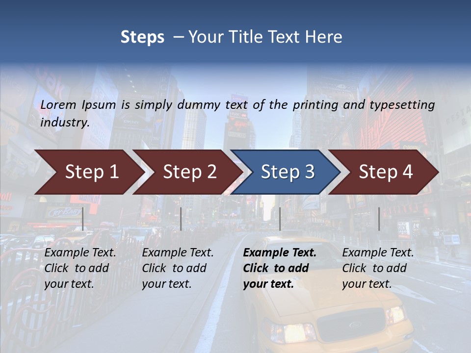 Subway Bus Road PowerPoint Template